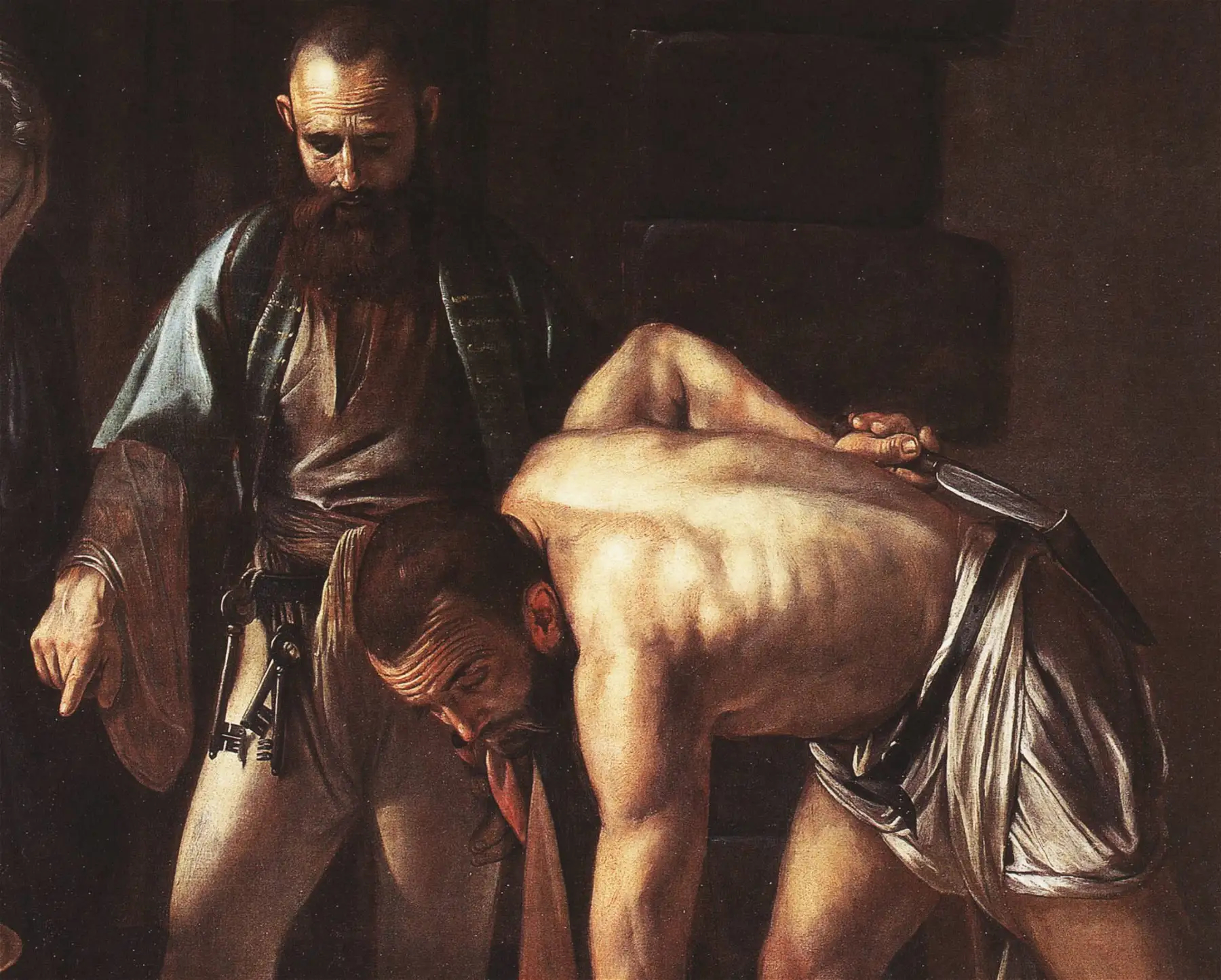The torturer and jailer · detail · Caravaggio · 1608.