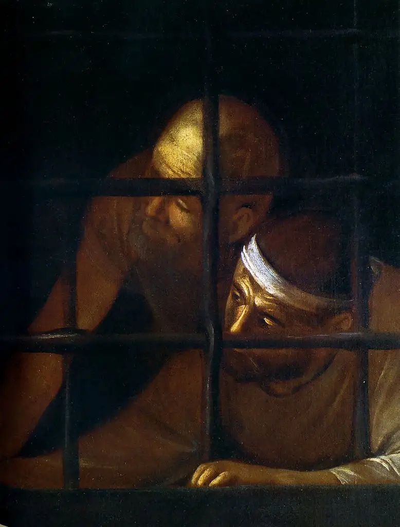 Two jailers · detail · Caravaggio · 1608