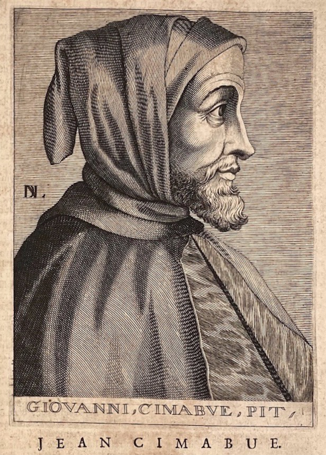 Historical depiction of Cimabue