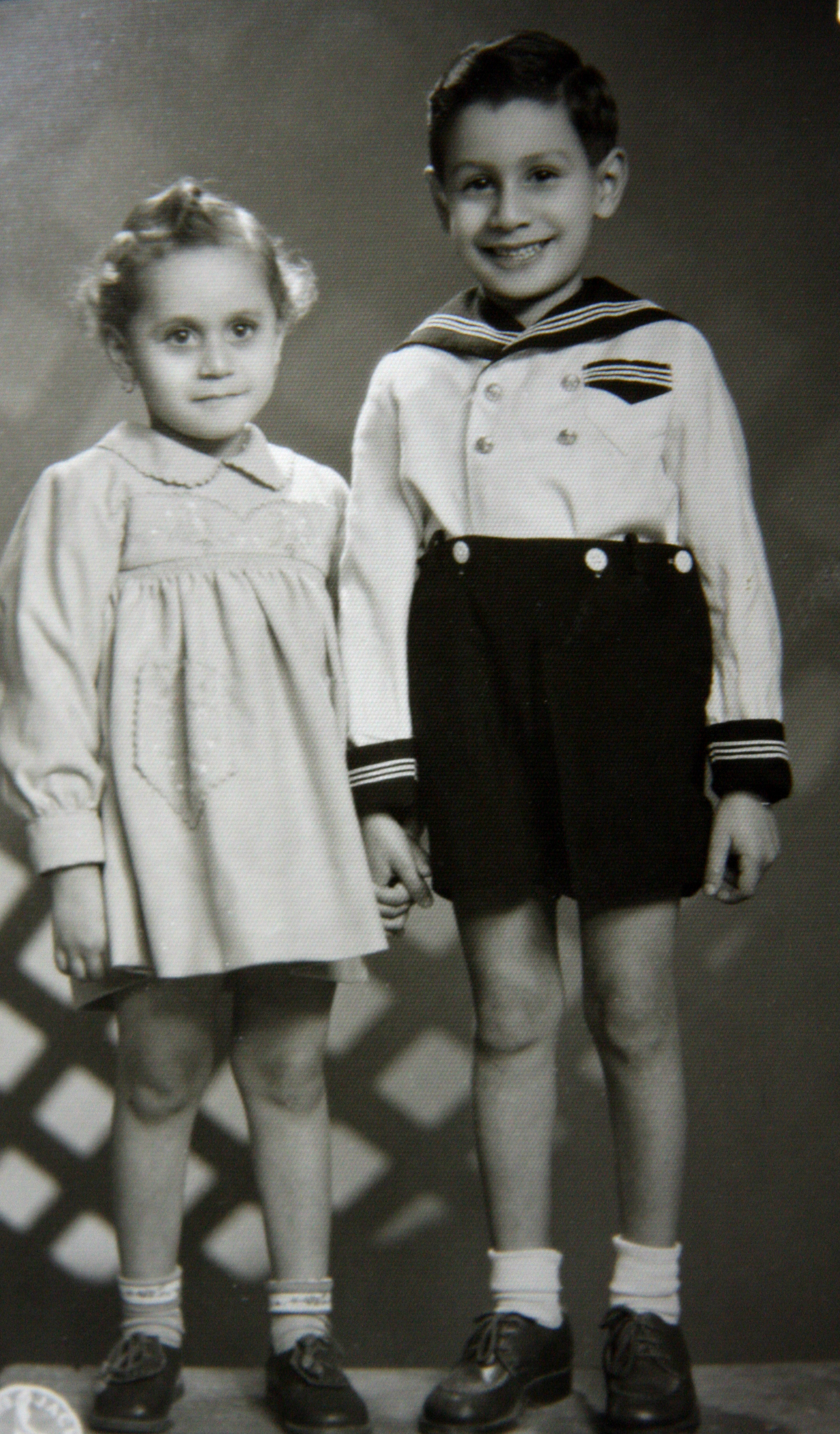 Georges with his sister Rosy — early 1950s