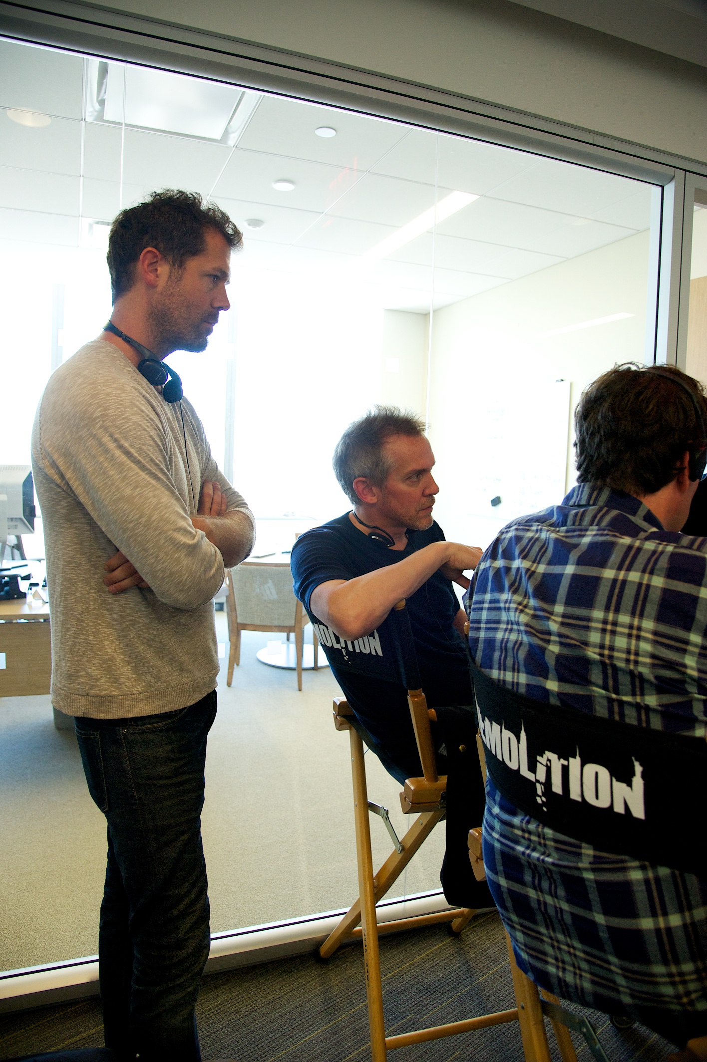 Bryan Sipe (Writer Demolition) & Jean-Marc on set.