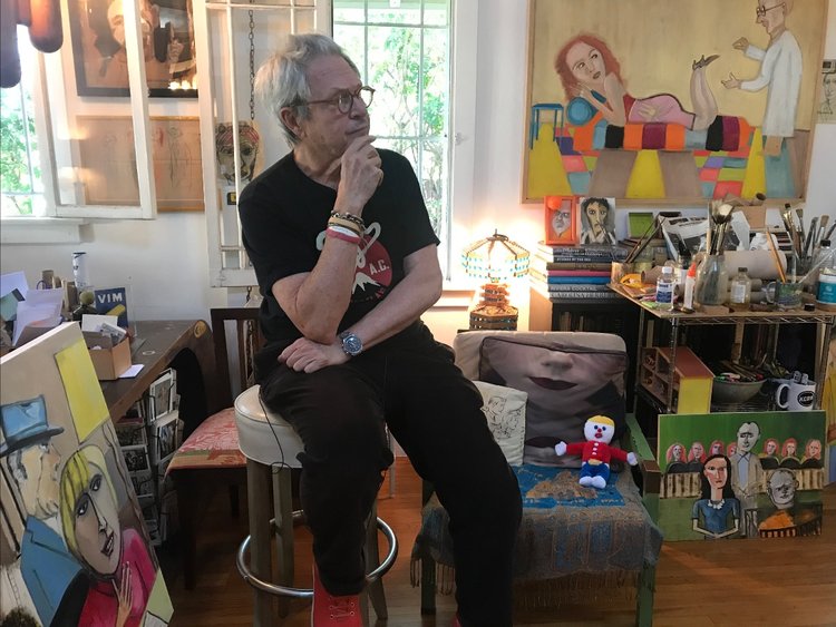 In his Los Angeles studio