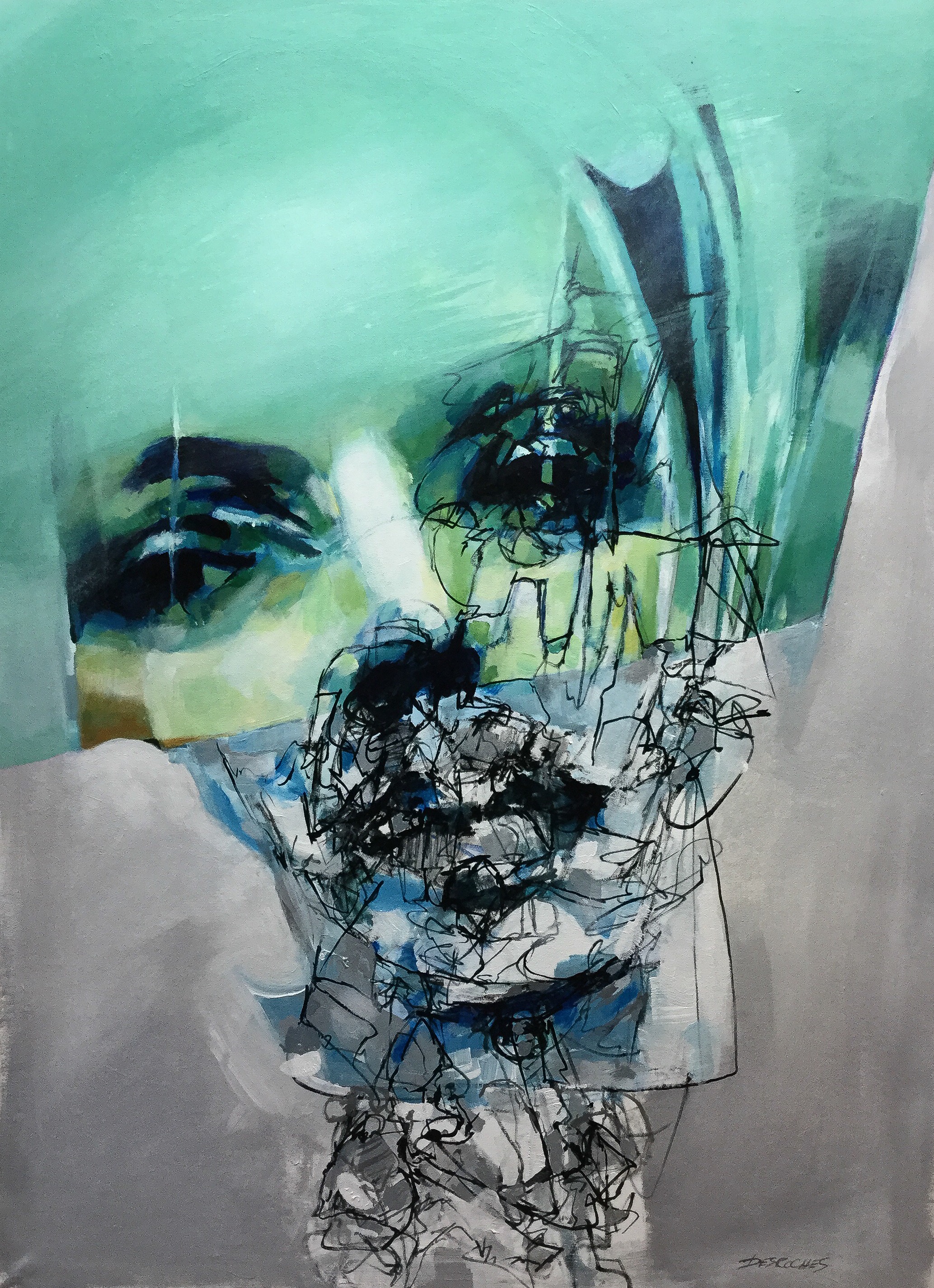 Sérénité urbaine · Urban Serenity · 40 × 30 · Michel Desroches.