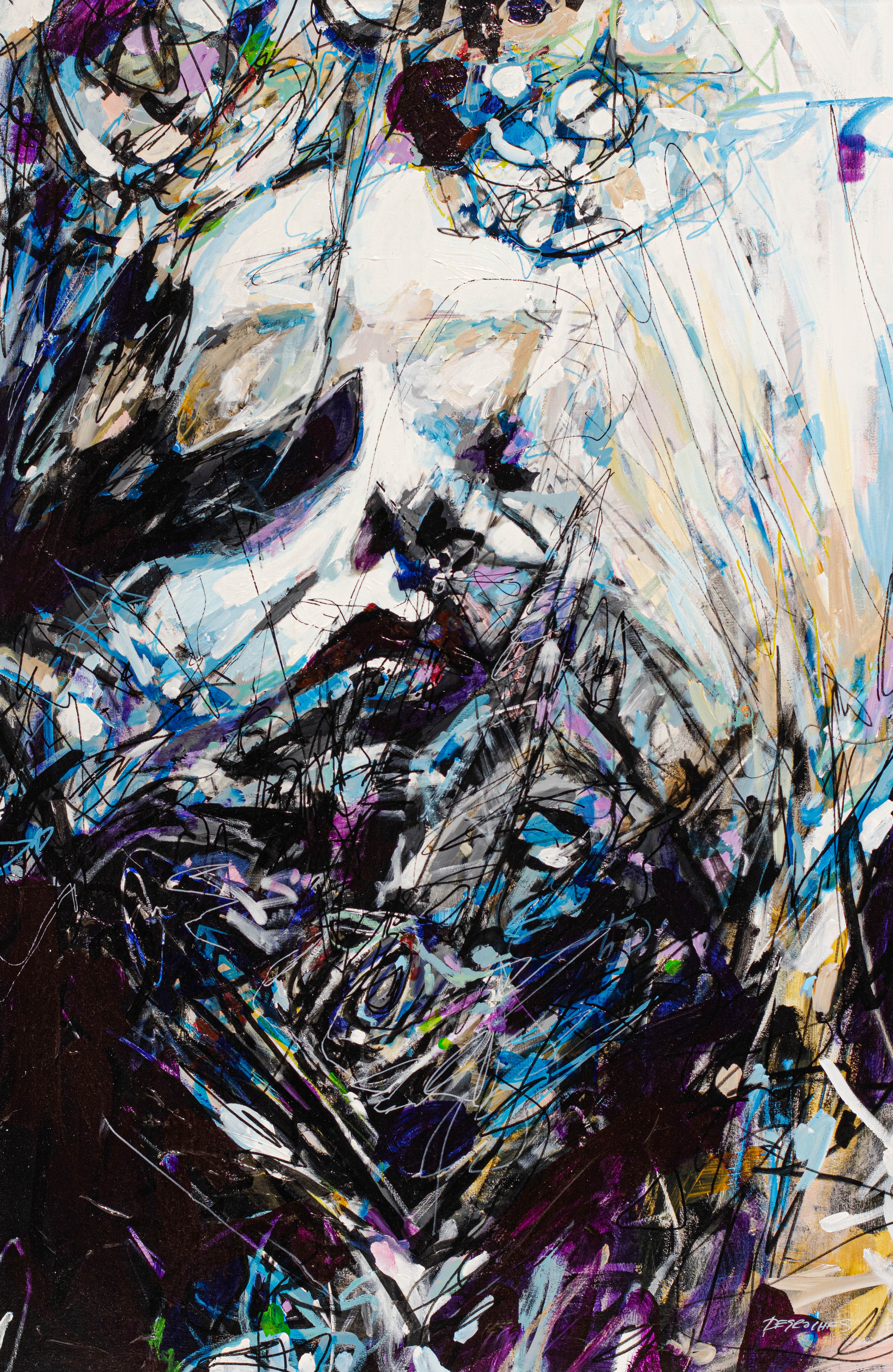 Silhouette de l'aube · Silhouette of Dawn · 61 × 40 · Michel Desroches.