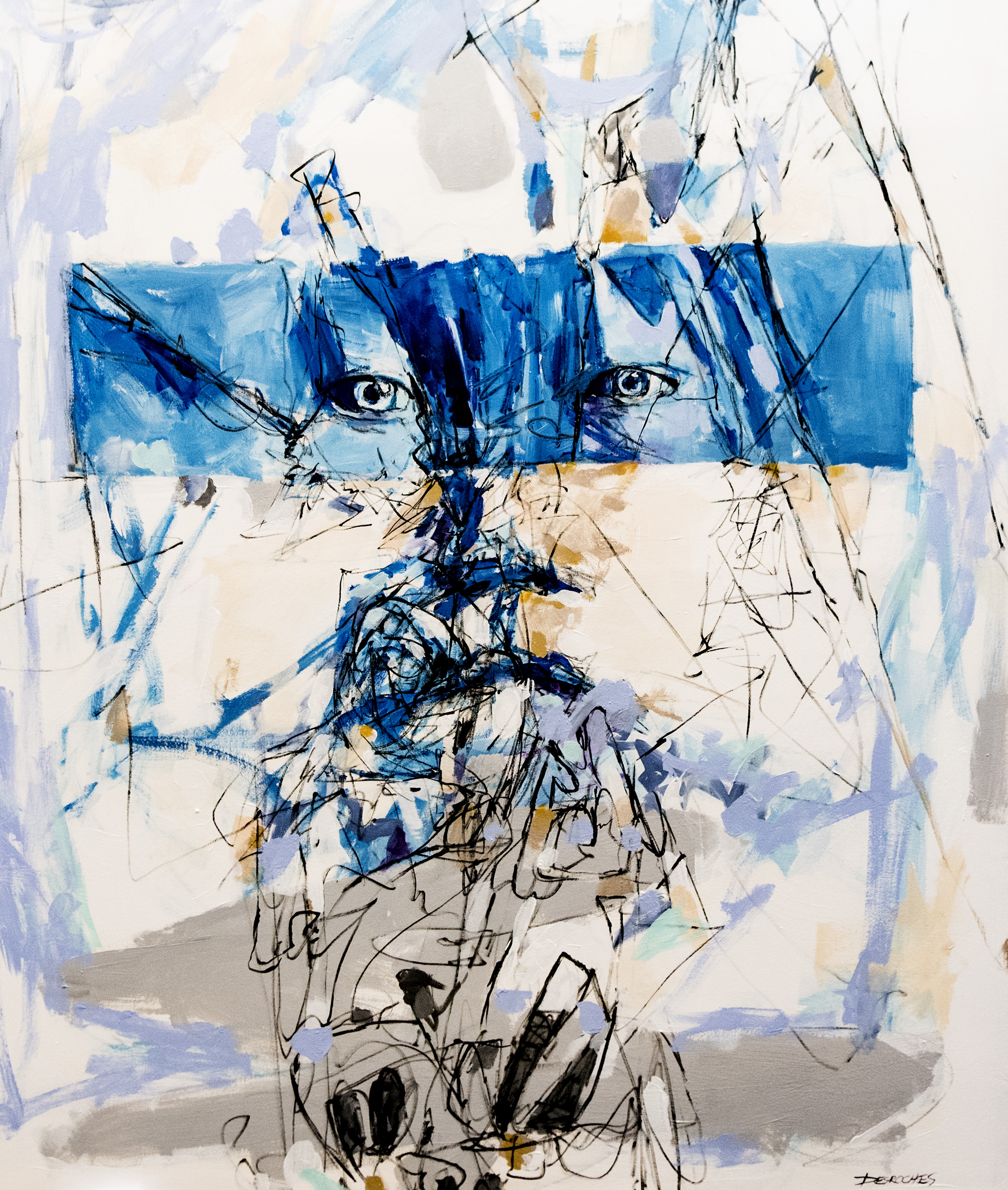 Cette présence · This Presence · 60 × 48 · Michel Desroches.