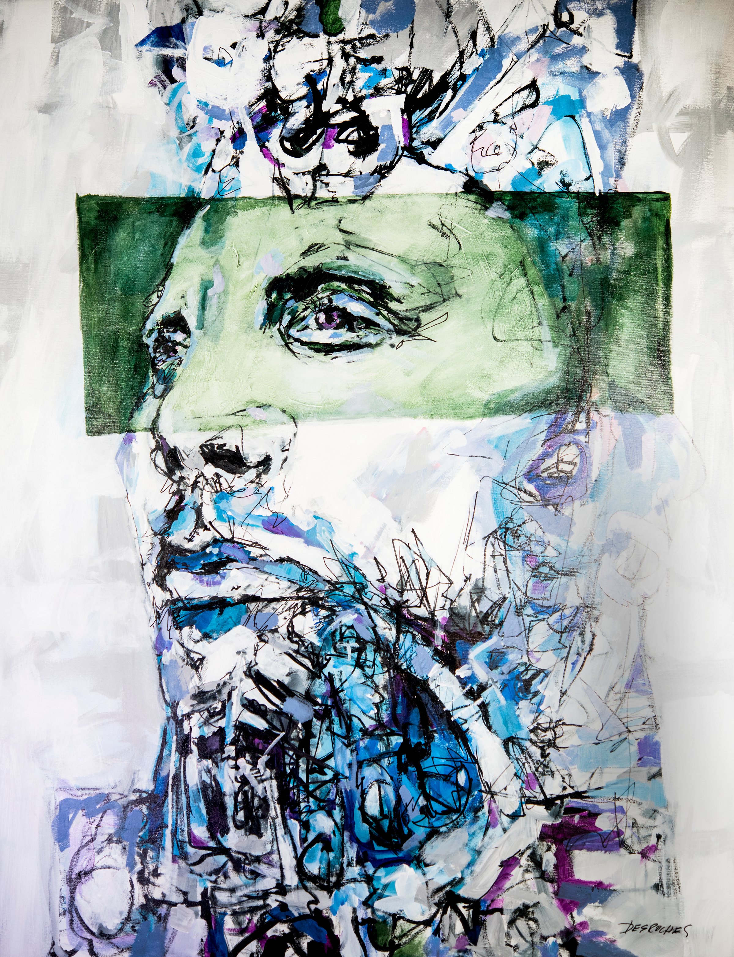 Fierté · Pride · 48 × 36 · Michel Desroches.