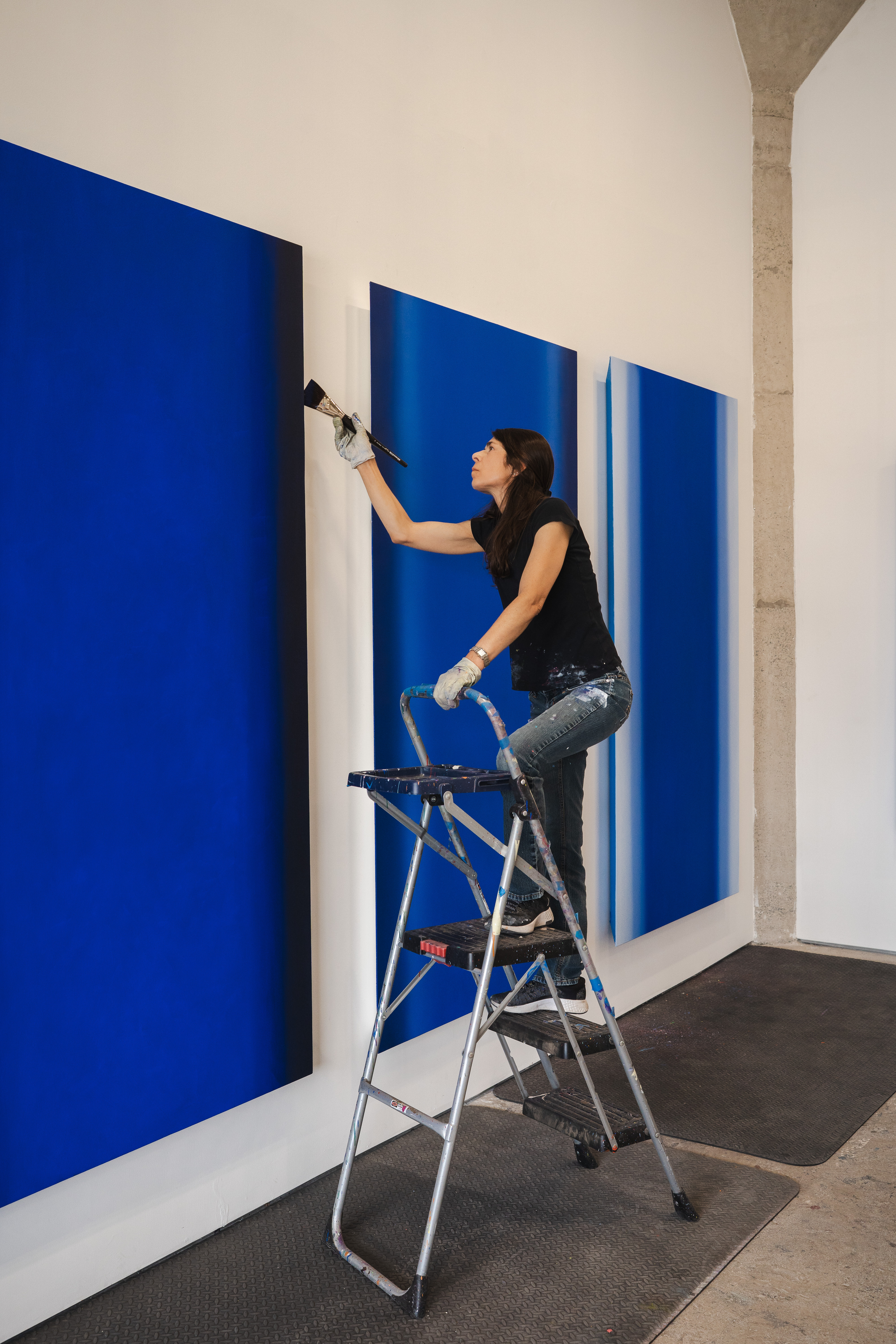 Ruth Pastine in her downtown Los Angeles studio.